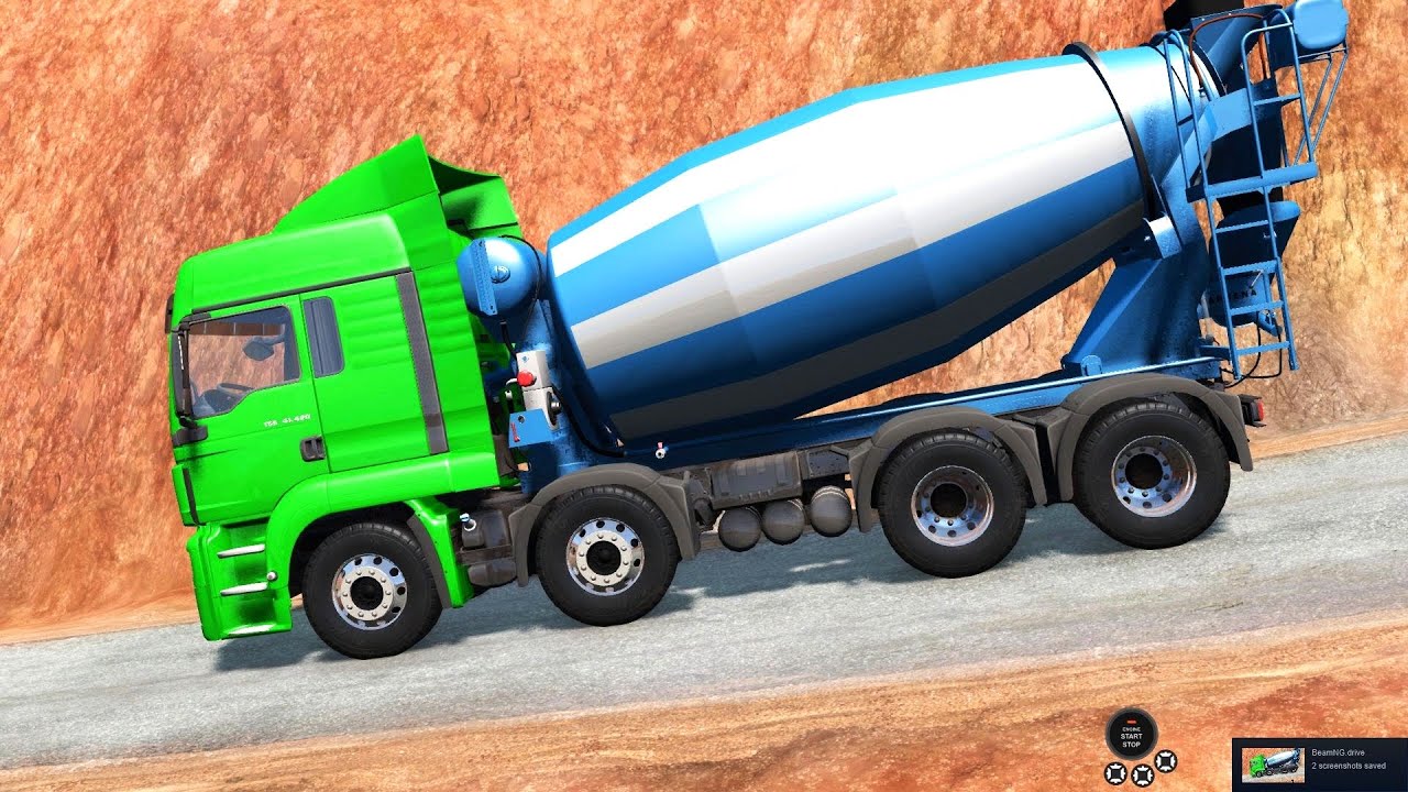 BeamNG Drive - 8x4 MAN TGS Concrete Truck in Utah Part 1