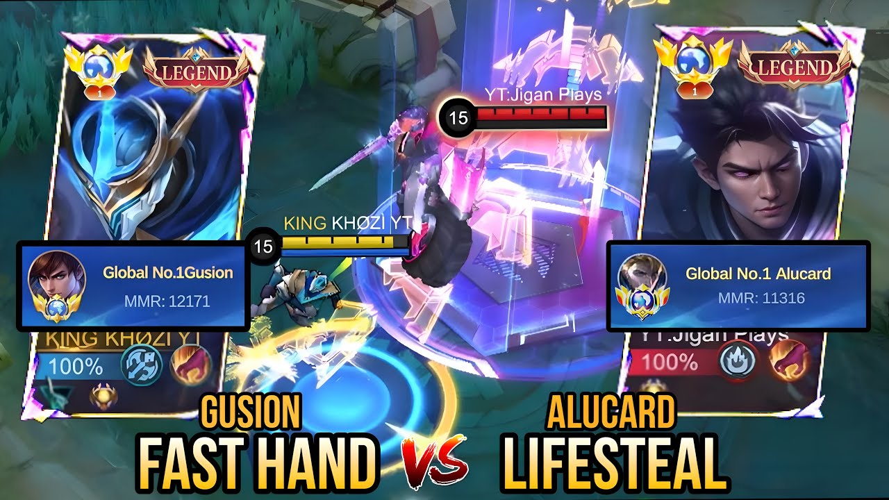 MAX LIFESTEAL ALUCARD vs 300 IQ GUSION!🔥 - Who Wins? (MLBB)