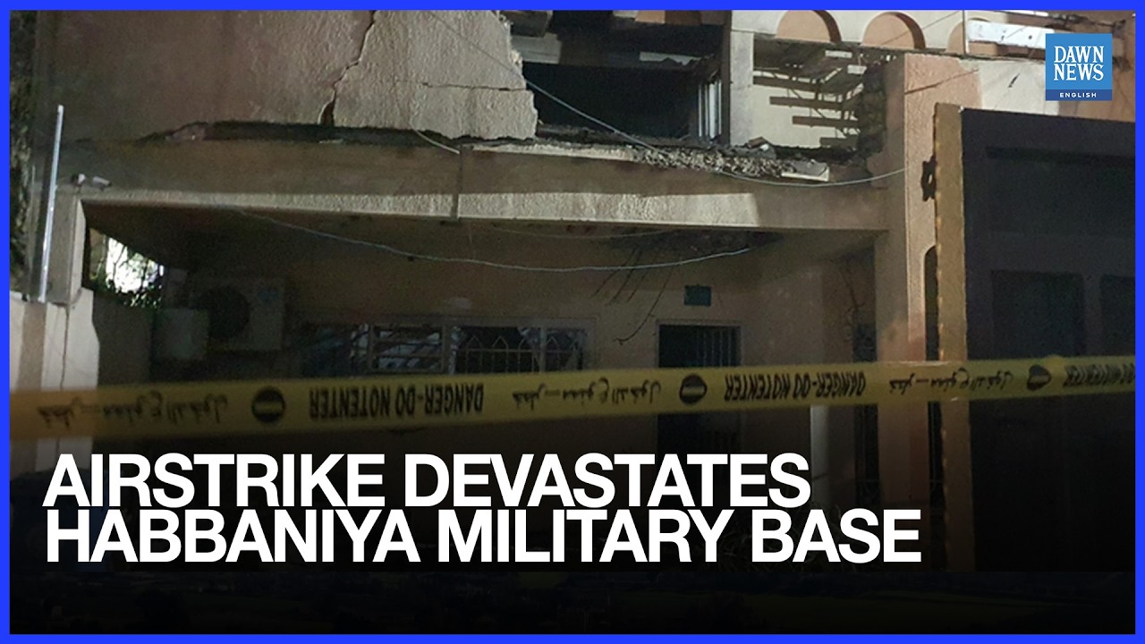 Airstrike Leaves Rubble and Destruction at Iraq&rsquo;s Habbaniya Military Base | Dawn News English