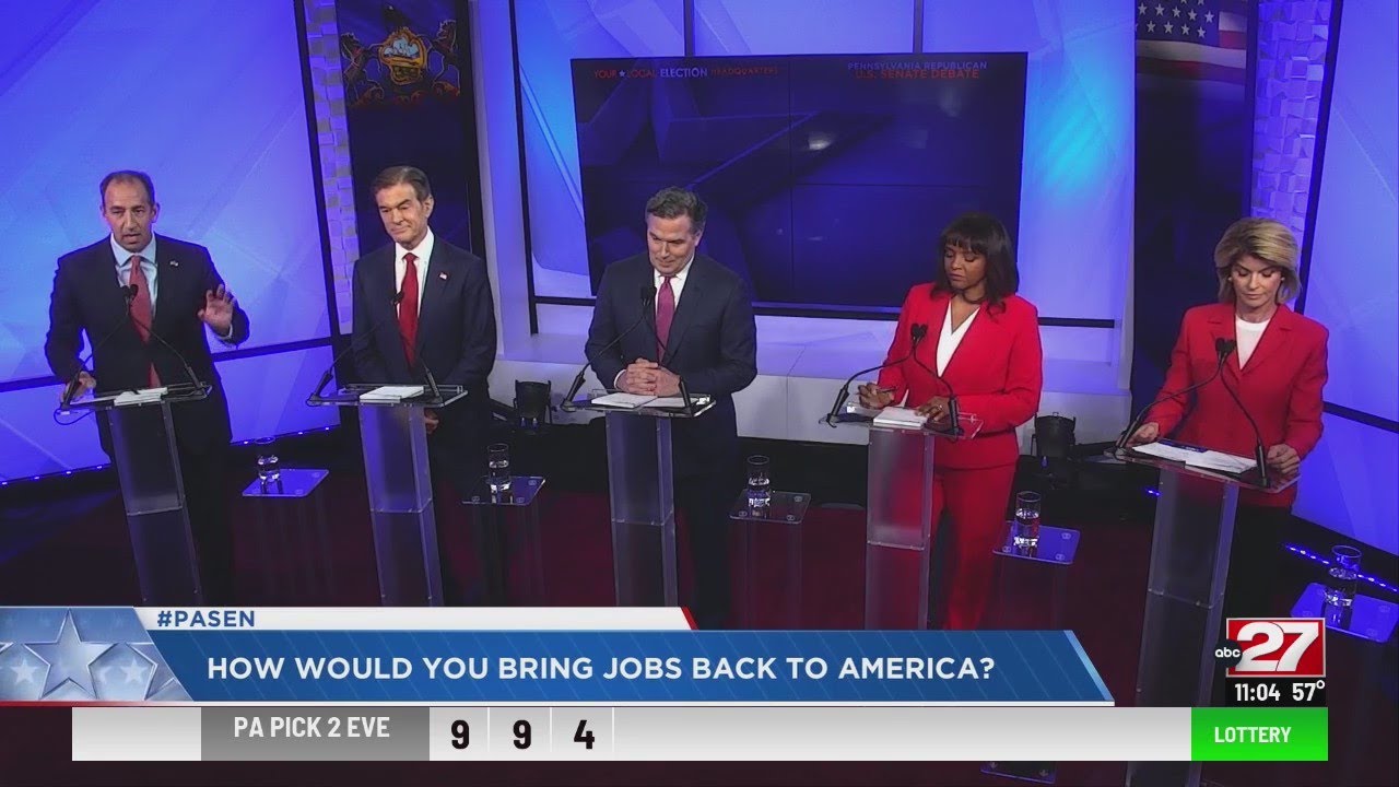 Pennsylvania GOP Senate Debate turns ugly as candidates throw jabs