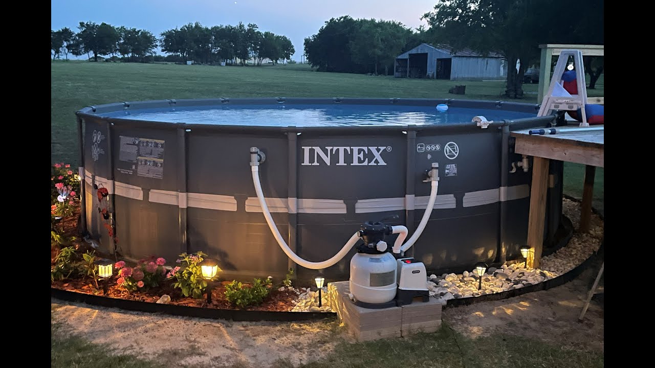 Above Ground Pool Upgade from #summerwaves to #intexpool Pool Vacuum & Index Wall Skimmer Review.