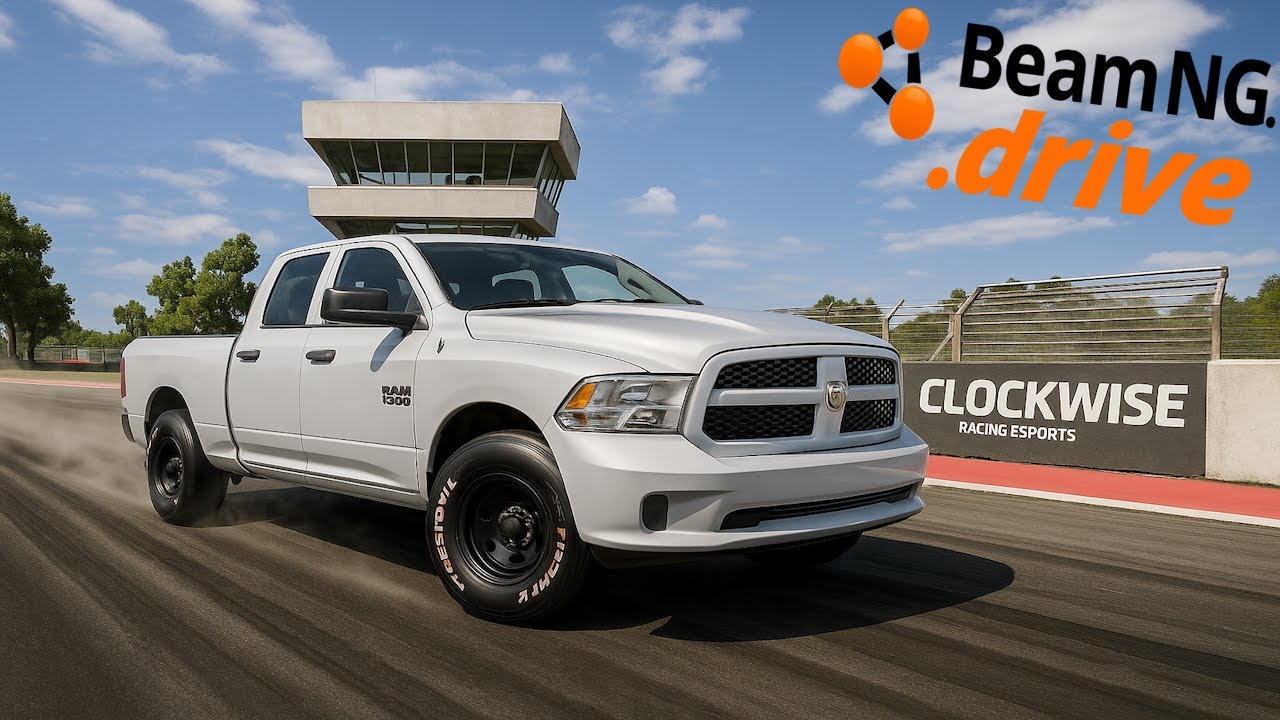 CRAZY 1900HP DODGE RAM DRAG TRUCK! (TO MUCH POWER?) - BeamNG.drive MP