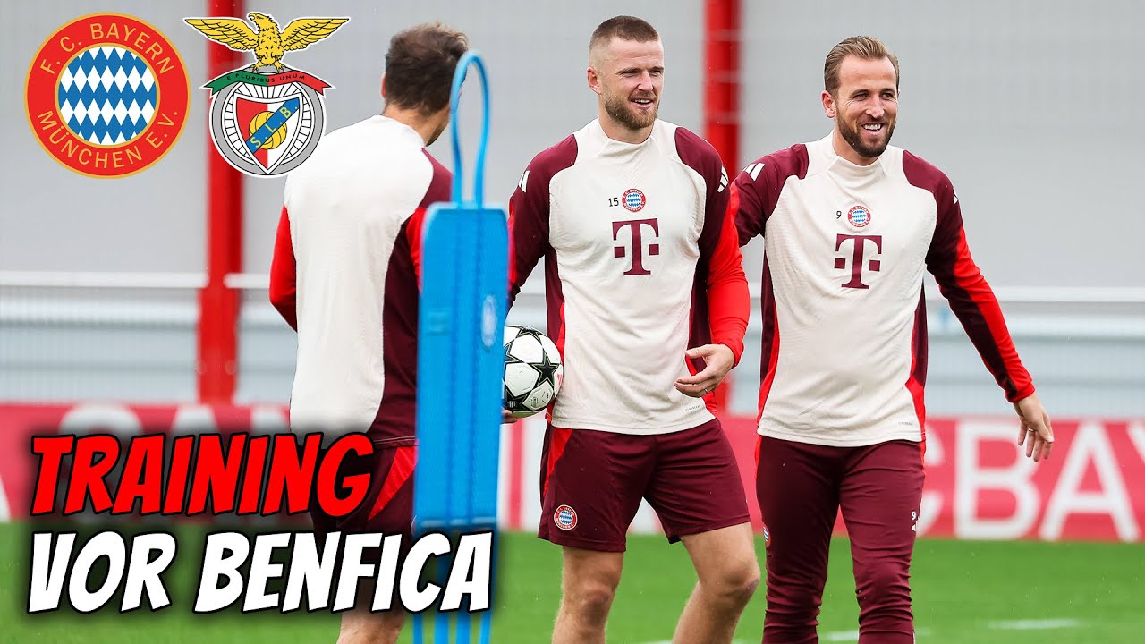Abschlusstraining vor unserem Duell gegen Benfica Lissabon | Champions League