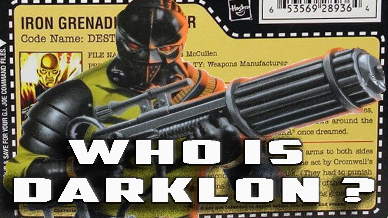 История и происхождение GI Joe's DARKLON! Кузен DESTRO
