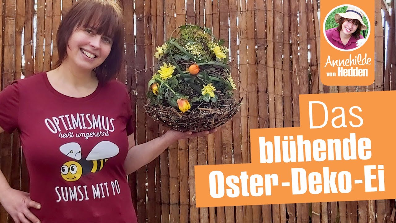 3 Osterdeko Ideen- wie man ein Osterei zum blühen bringt.