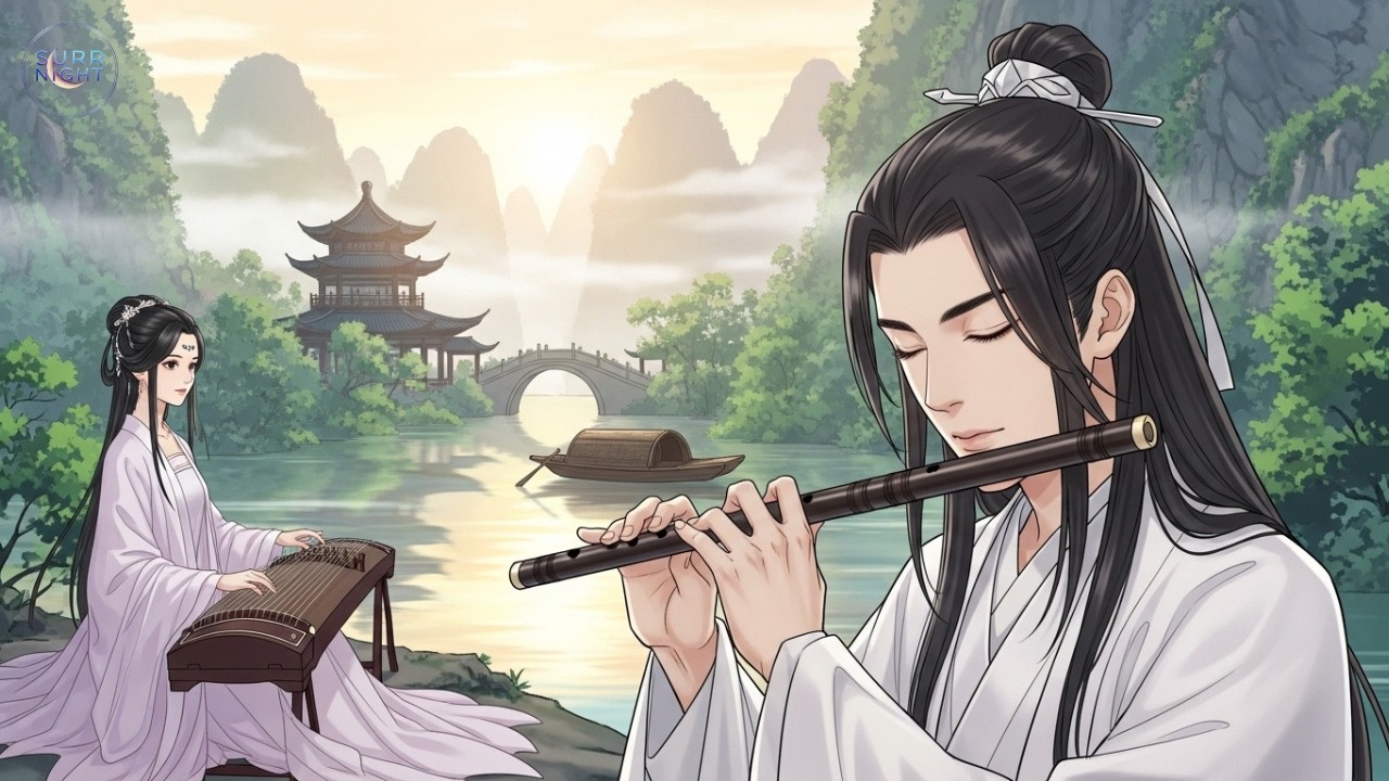 Tranquil Night Flute – Traditional Chinese Music for Deep Relaxation & Focus