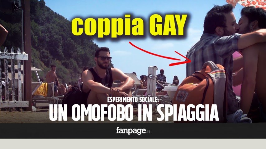 Caccia e insulta gay in spiaggia: le reazioni all'attacco omofobo [ESPERIMENTO SOCIALE]