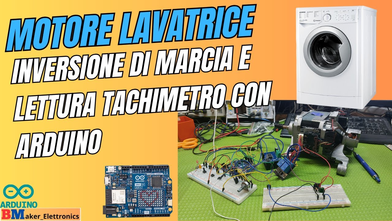 Motore lavatrice: inversione di marcia e lettura tachimetro con Arduino
