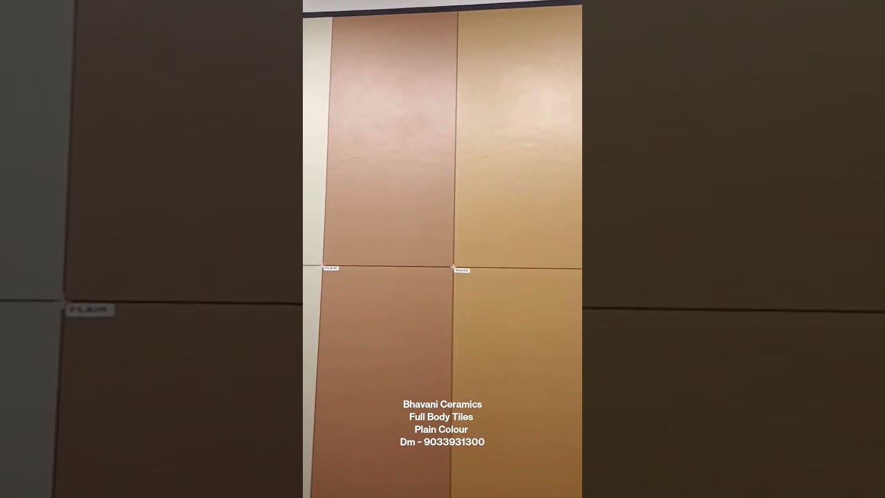 600*1200MM Full Body Vitrified Tiles Plain Colour Chart Dm ~ 9033931300