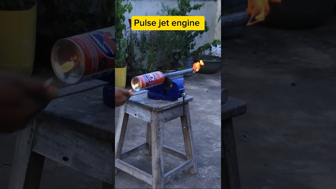 Simple Pulse jet with can#shorts #experiment