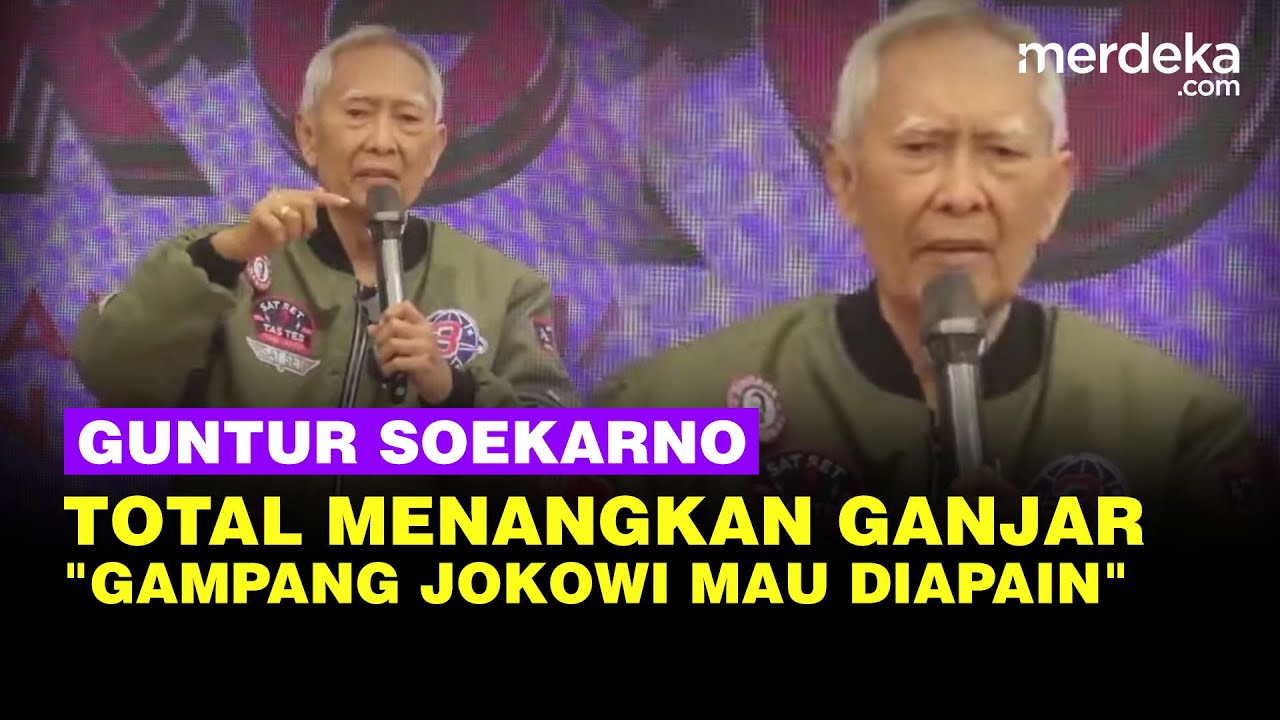 Guntur Soekarno Ajak Menangkan Ganjar: Kalau Sudah Tercapai Gampang Jokowi Mau Diapain