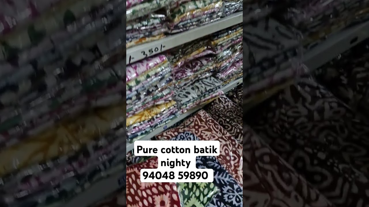 pure cotton batik nighty