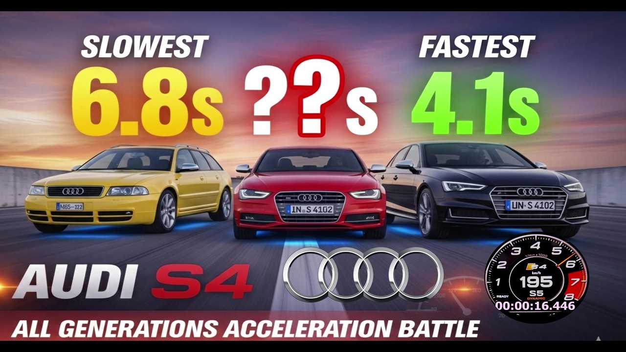 Audi S4 — All Generations Acceleration Battle