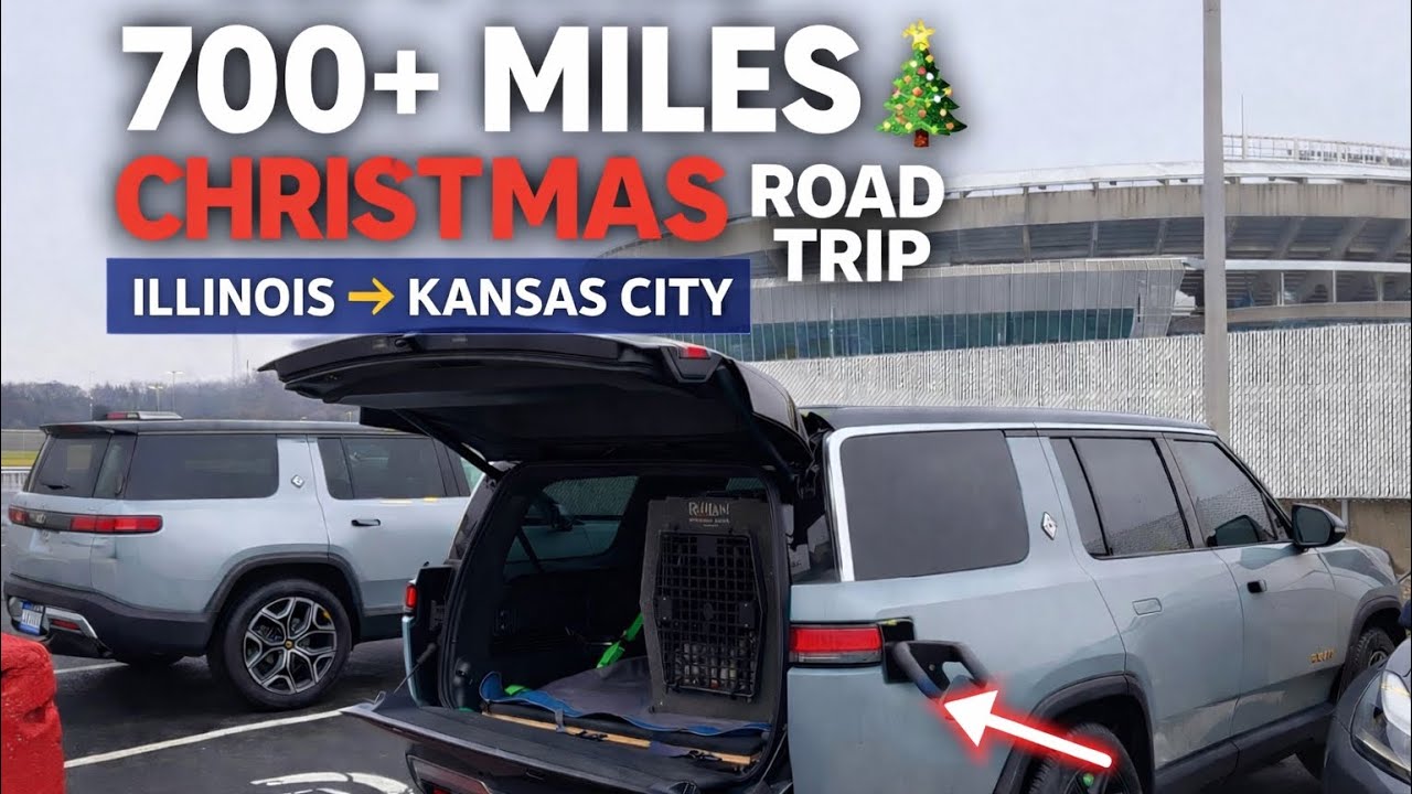 700+ Miles Christmas Road Trip Illinois to Kansas City in a Rivian