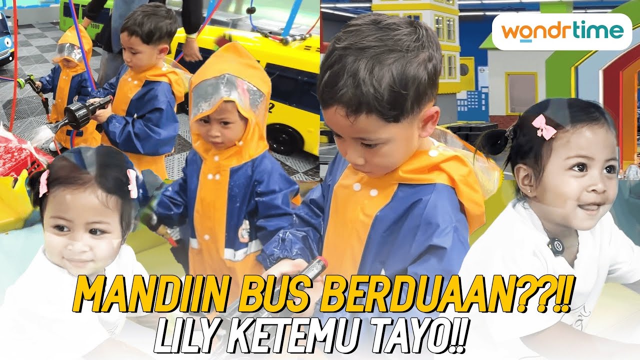 CIPUNG LILY RELA KESINI CUMA BUAT CUCI MOBIL BUS!!! LILY EXCITED SAMPE KESIRAM AIR!!!