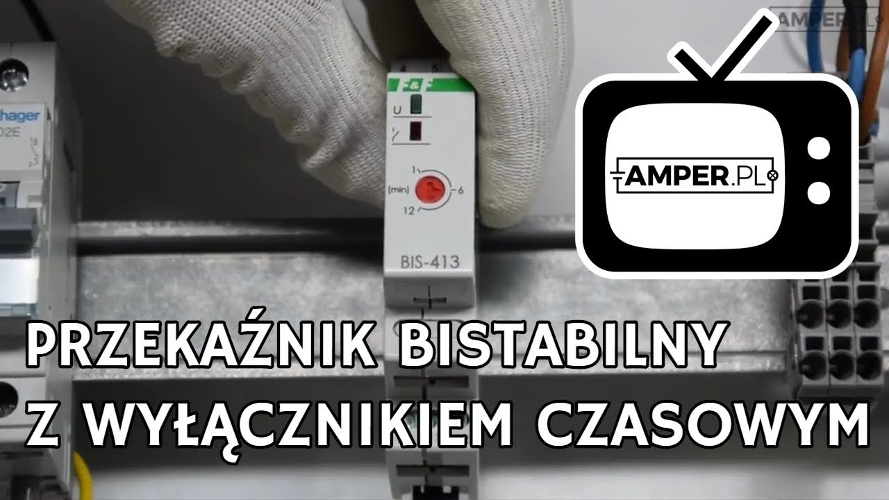 Przekaźnik bistabilny z wyłącznikiem czasowym F&F BIS 413