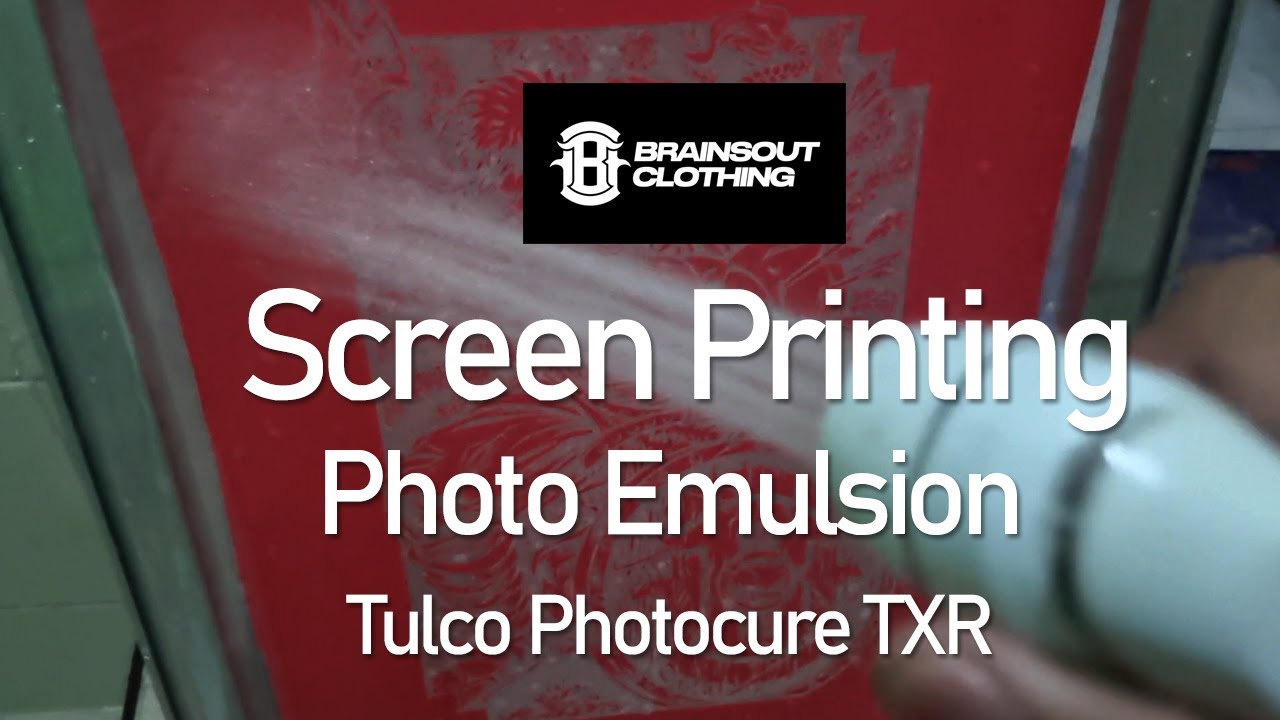 Silkscreen Tutorial - Photo Emulsion Application (Tulco Photocure TXR ) Review