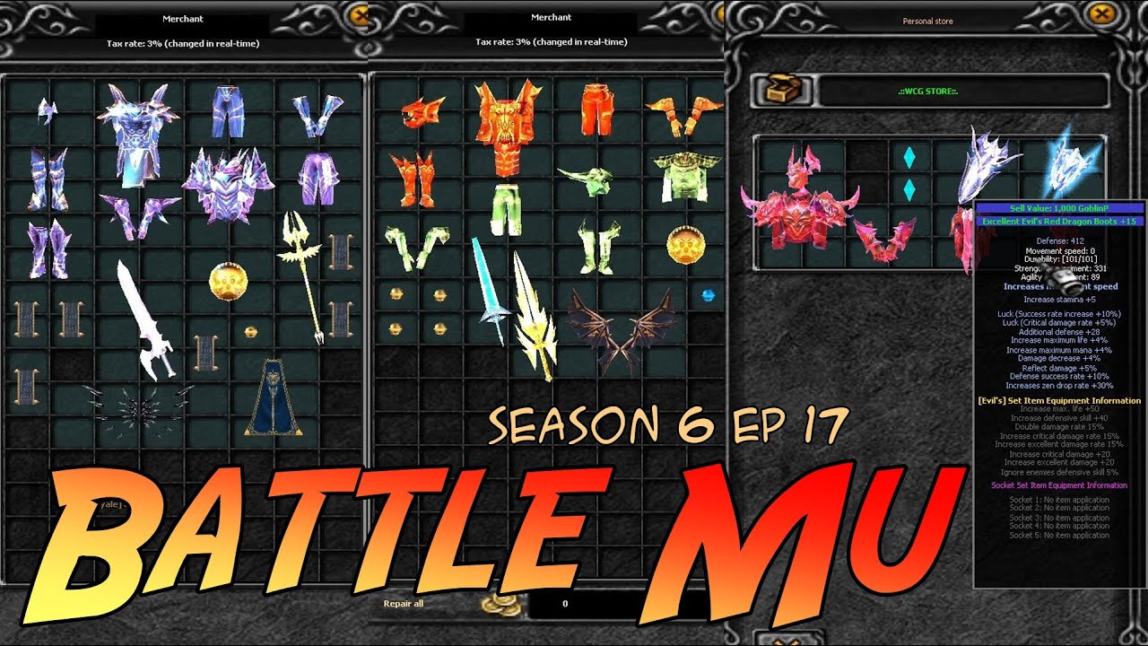 Battle Mu Season 6 Ep 17 ( Fast Server ) | Mu Online PC