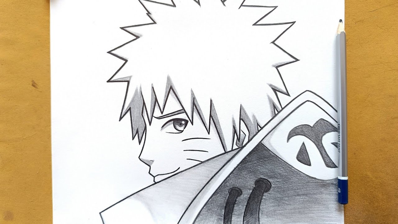 How to draw Naruto uzumaki step by step || Easy anime drawing ideas for beginners