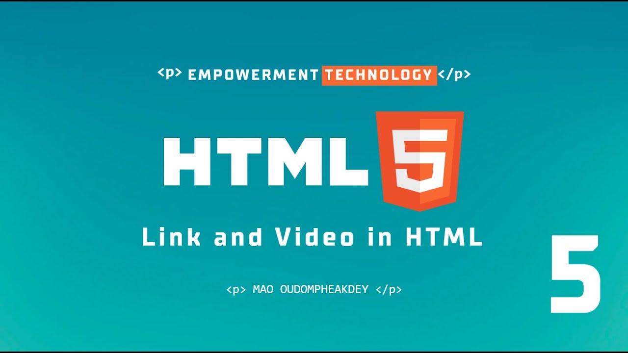 HTML Part 5 Link and Video HTML| Learn HTML From Zero | Celikdey Official