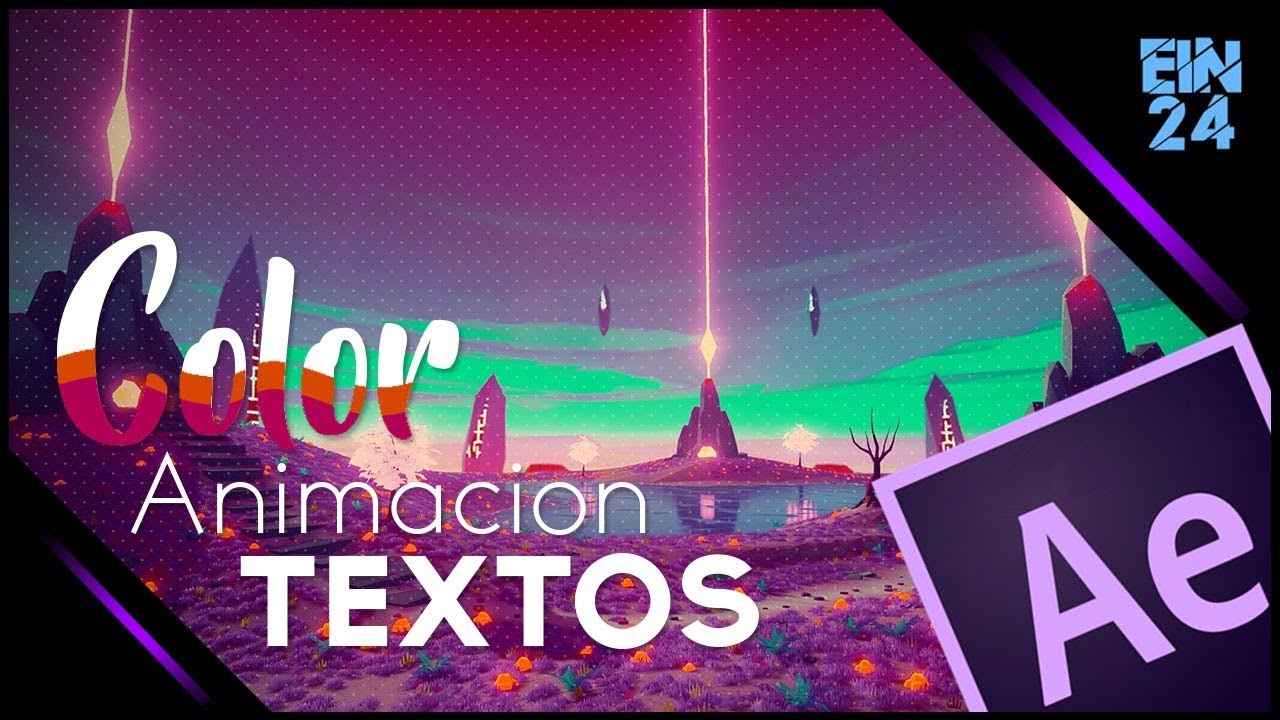 Animacion de Color en Textos - After Effects - Tutorial