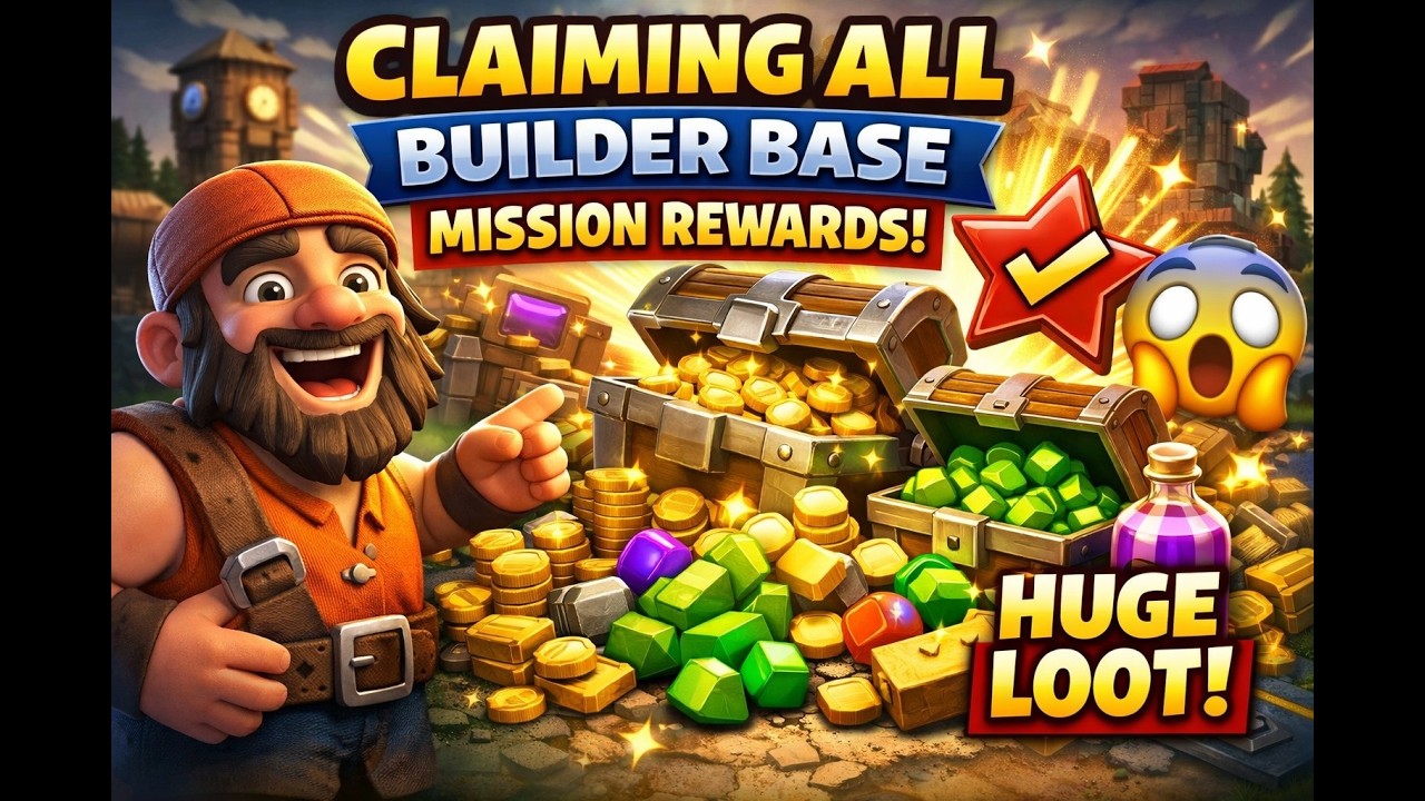 Claiming ALL Builder Base Mission Rewards! 😱 Huge Loot in Clash of Clans