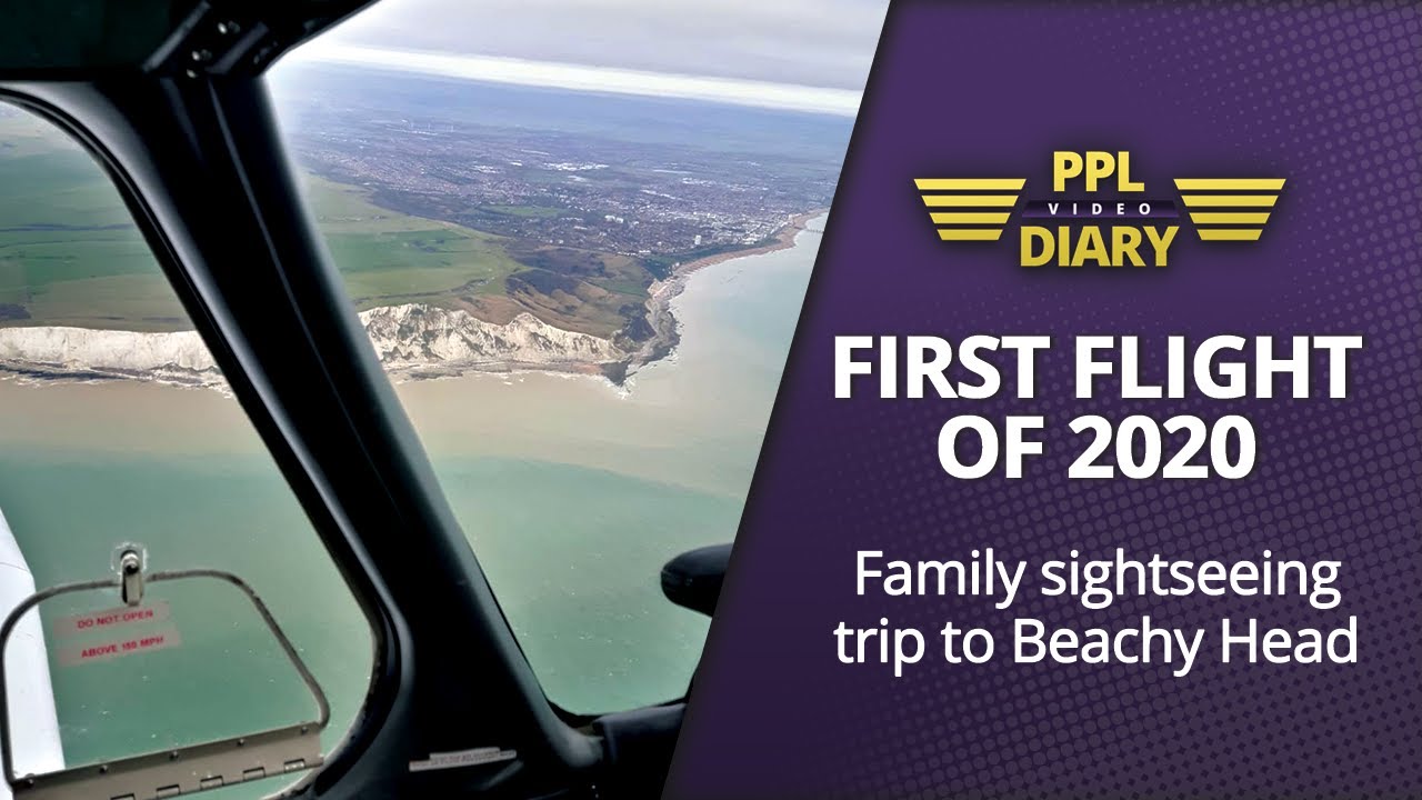 First flight of 2020 -  Family sightseeing trip to Beachy Head (PA28 G-SEXX)