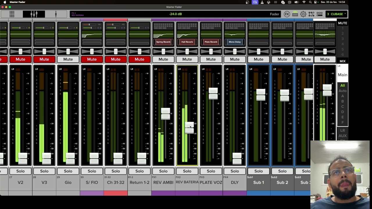 Mackie DL32S - Passagem de som