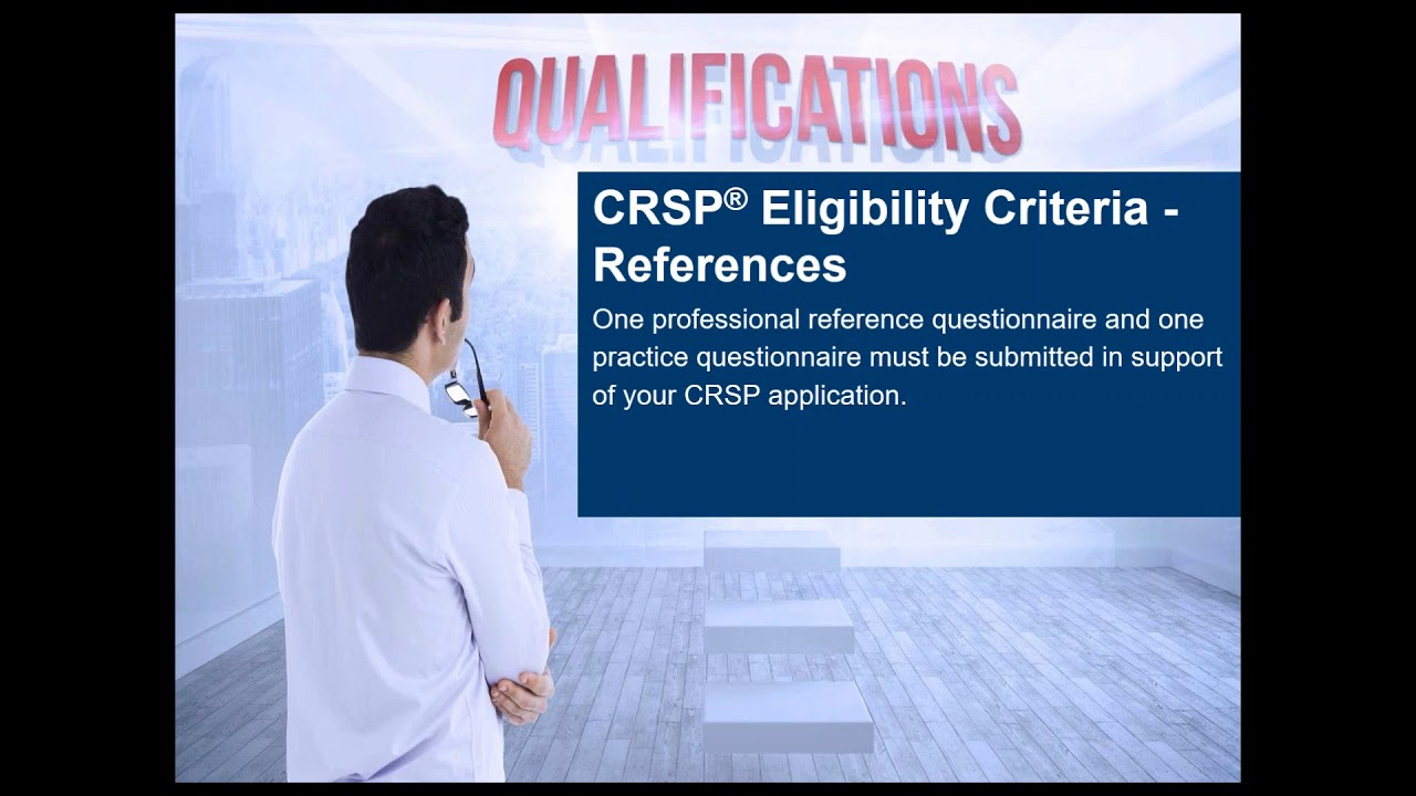 BCRSP Certifications Overview - Becoming a CRSP or CRST