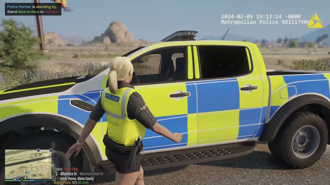 GTAV UK BRITISH  RURAL TRAFFIC POLICE LSPDFR MOD FEMALE PATROL EUP ELS GTA 5 DUTY NO LICENSE