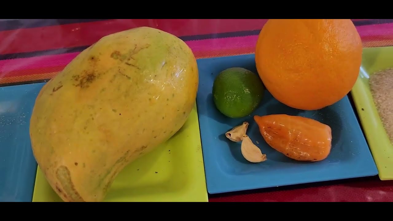 Salsa de mango i miren kien la provo
