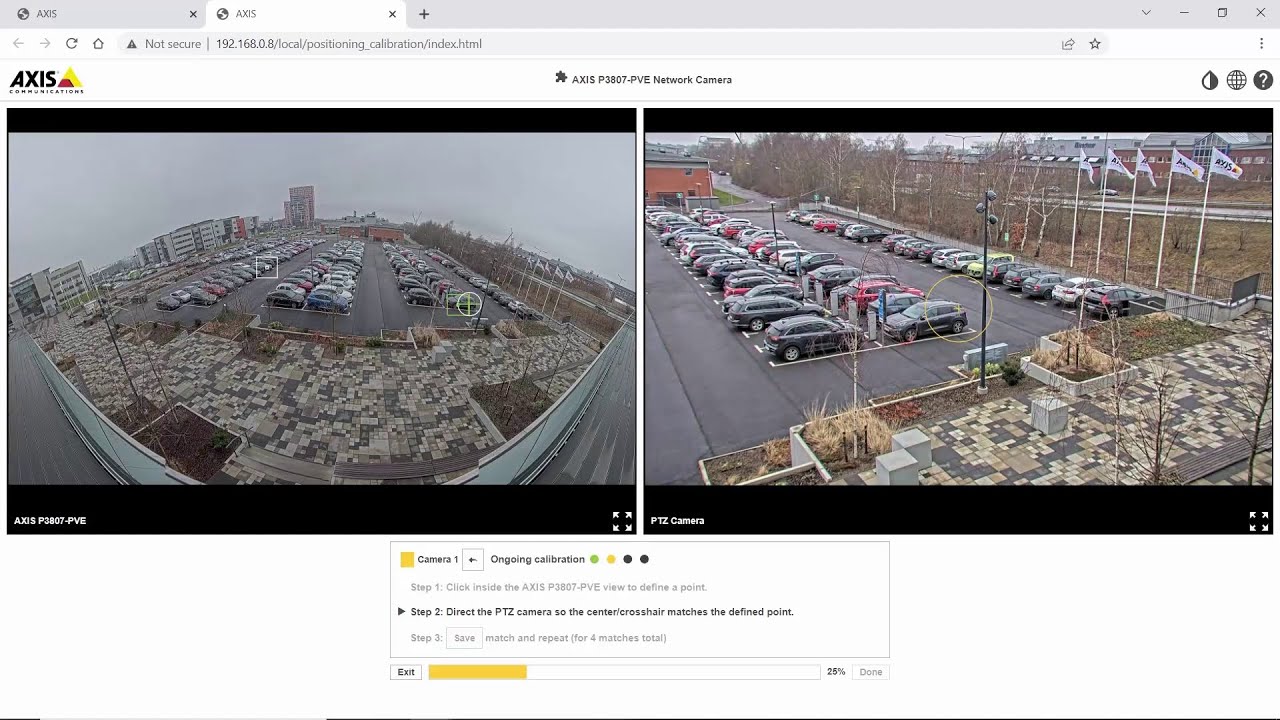 How to configure one-click PTZ control in Axis Panoramic cameras