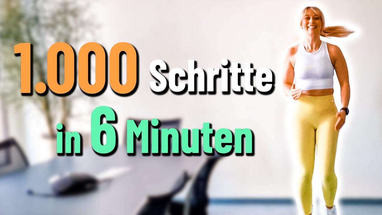 Workout zum Schritte sammeln  | 1000 Schritte Workout | zu Hause & im Office