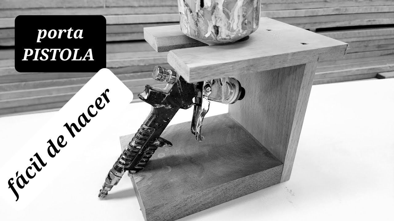 Como hacer PORTA PISTOLA de madera. Carpintería! muy fácil.