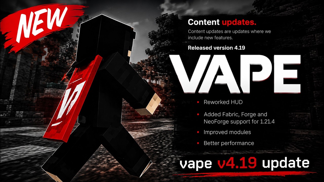 Vape Client *FREE* | 1.21.11 | DOWNLOAD IN COMMENTS ⬇️⬇️