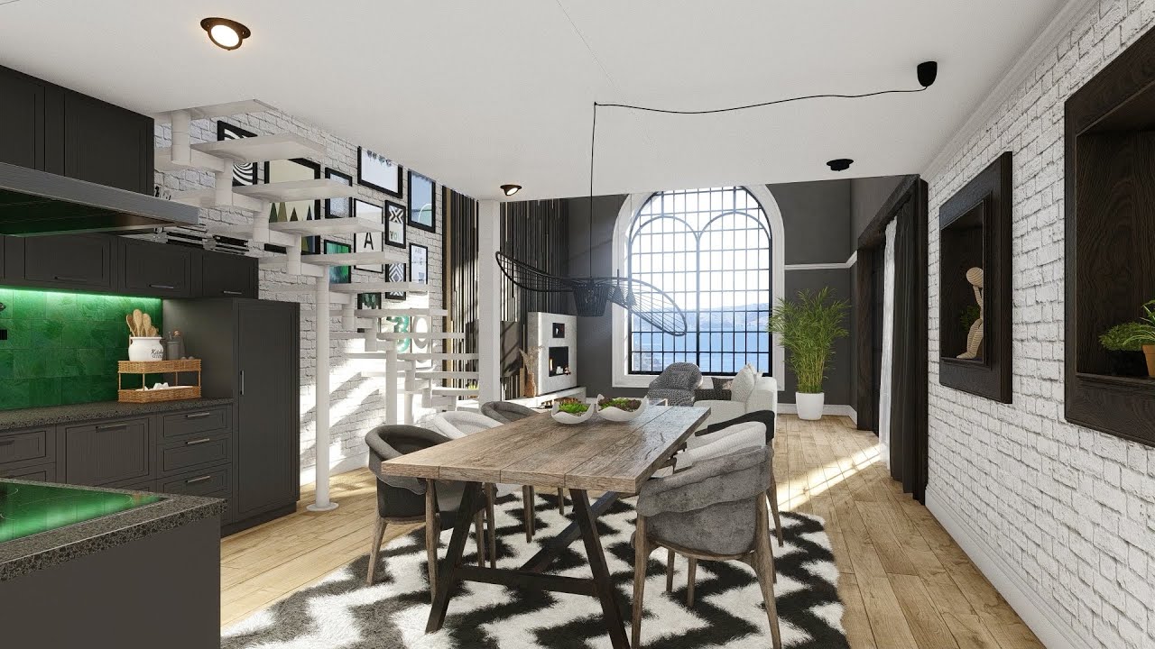 3D walk-through: Apartment Interior #23