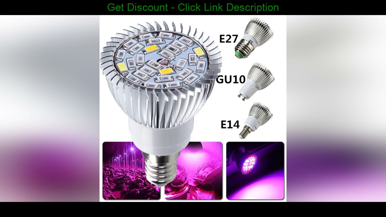 Best 50pcs Full Spectrum E14 LED Grow Light Lamp 28 SMD Led Grow Bulb for Hydroponics Flowers Plant