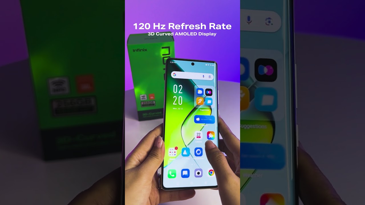 Experience 3D Curved AMOLED Display of Infinix NOTE 40S