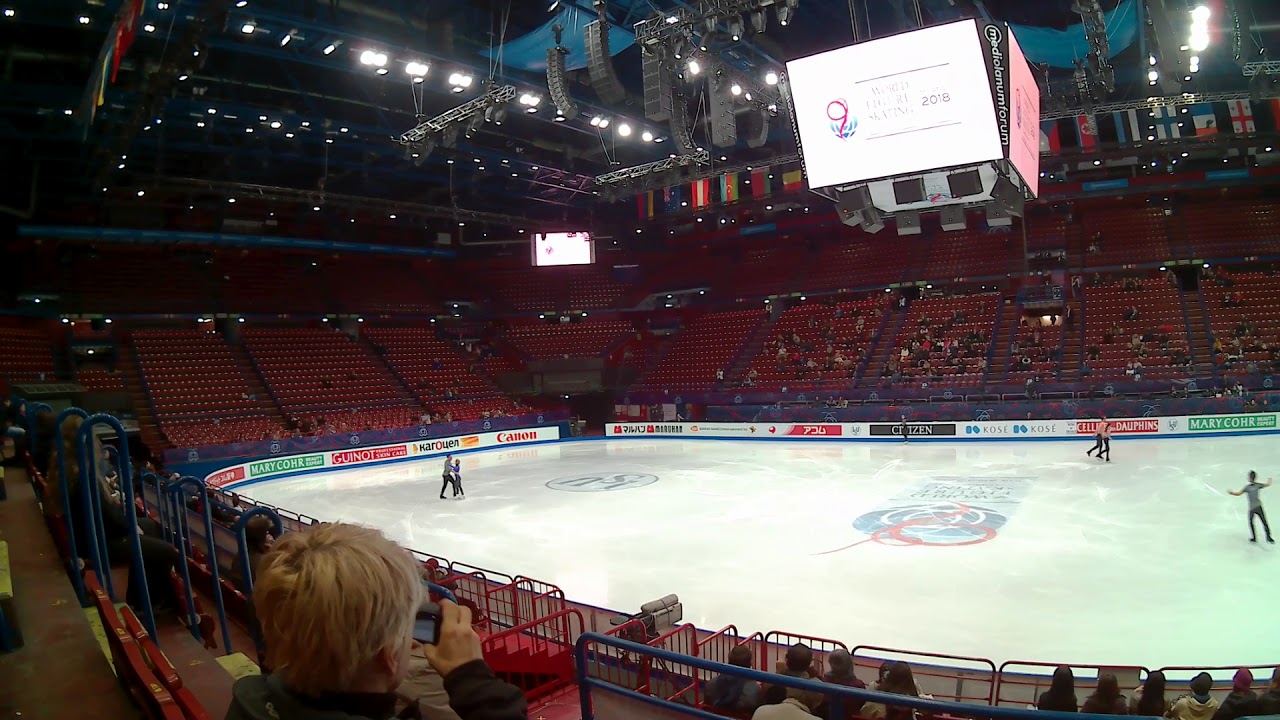 Savchenko & Massot LP Practice, Worlds 2018, 20/03/18, whole-rink view