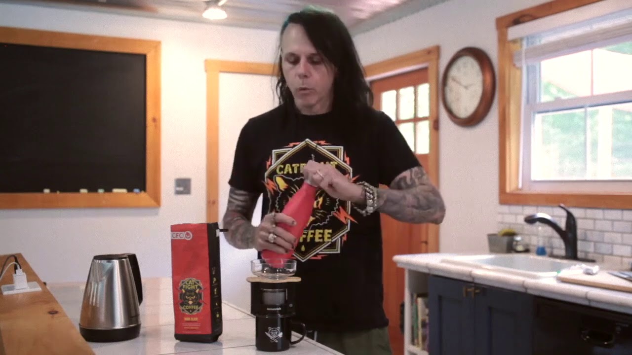 Our single cup, travel coffee maker.