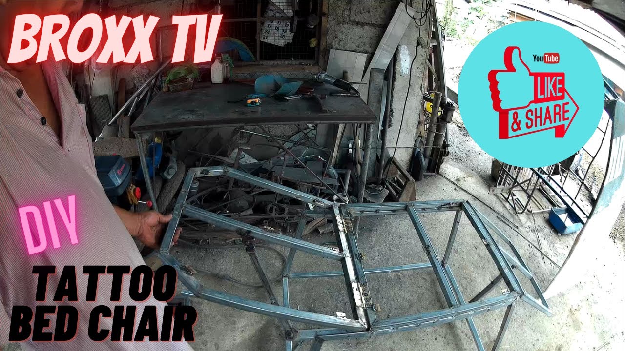 DIY tattoo bed chair