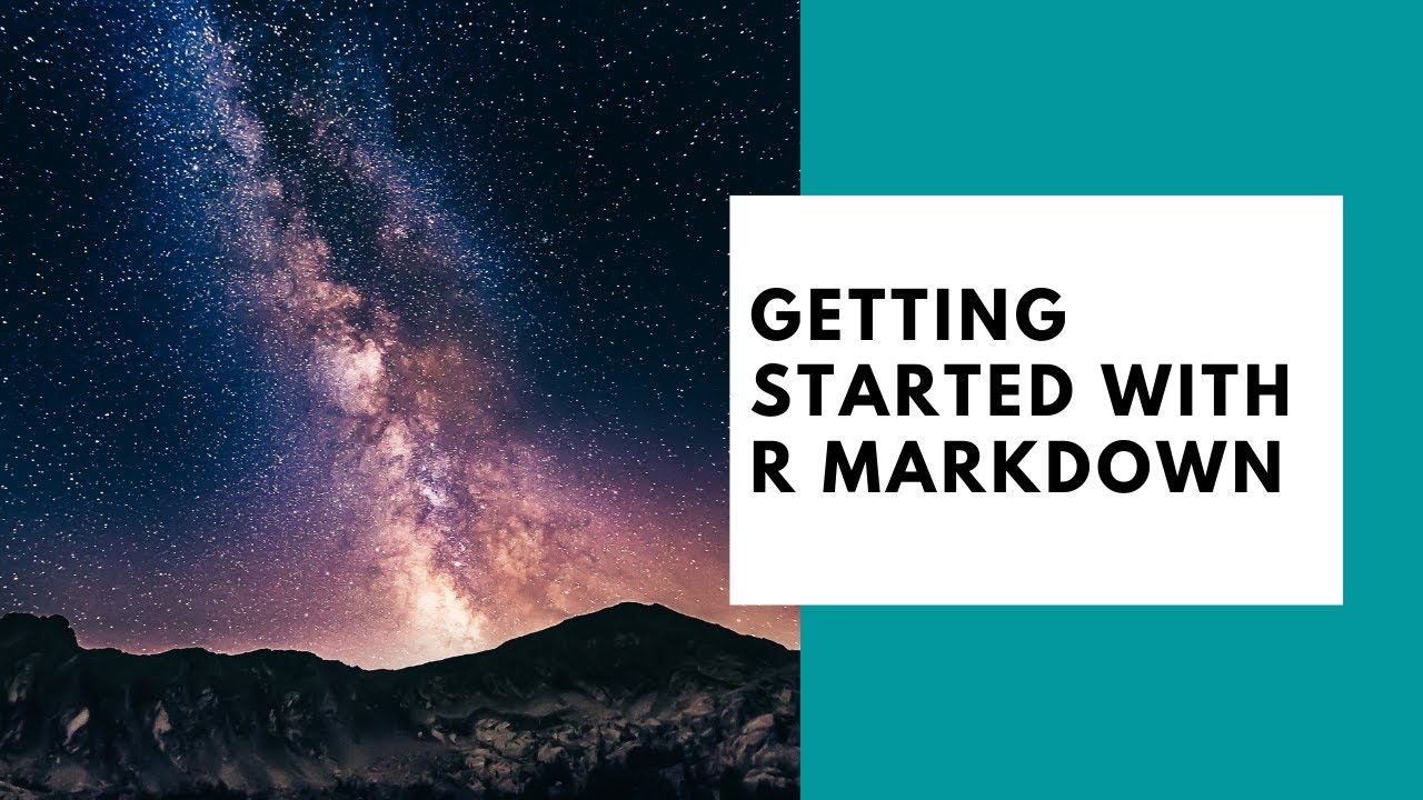 Getting Started with R Markdown