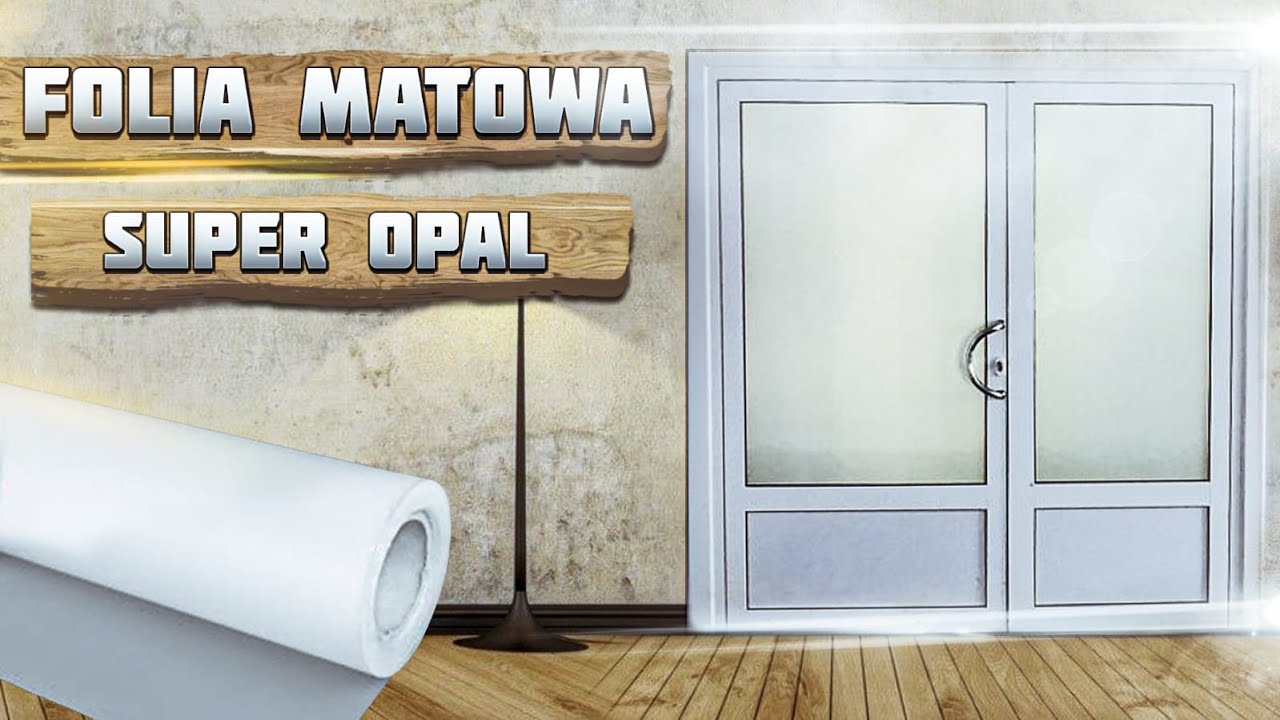 Folia matowa Super Opal na szyby drzwi wejsciowych