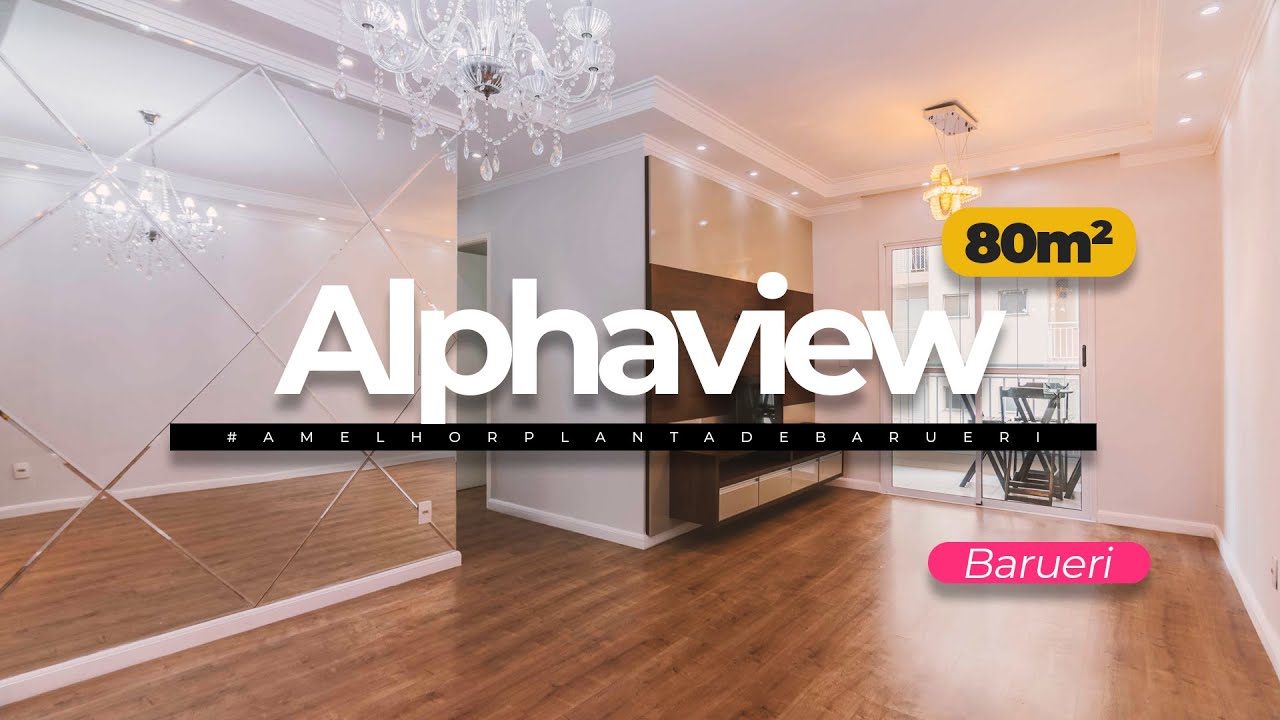 Apartamento com 80m² 3 dormitórios condomínio Alphaview em Barueri - SP