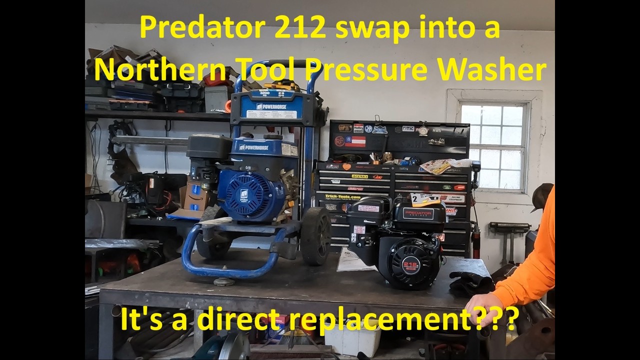 Predator 212 Swap into a Northern Tool Pressure Washer