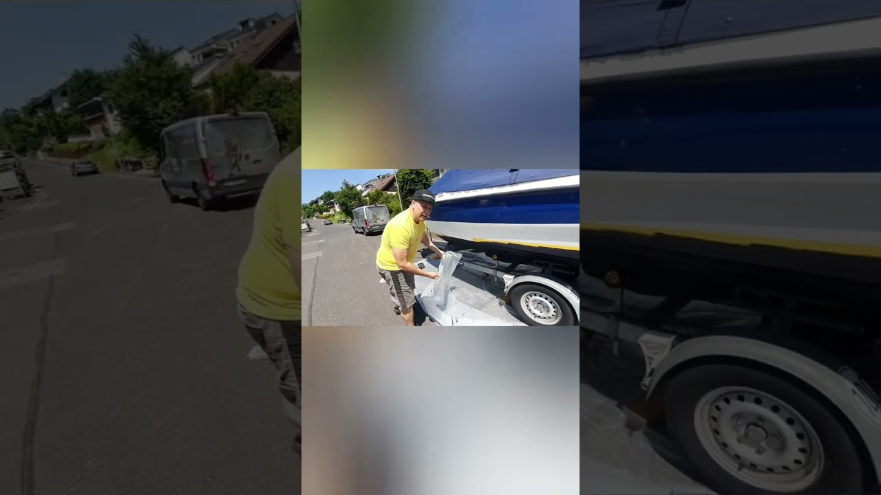 Deepblue - Neues Antifouling aufbringen während das Boot noch auf dem Trailer liegt. VC Offshore