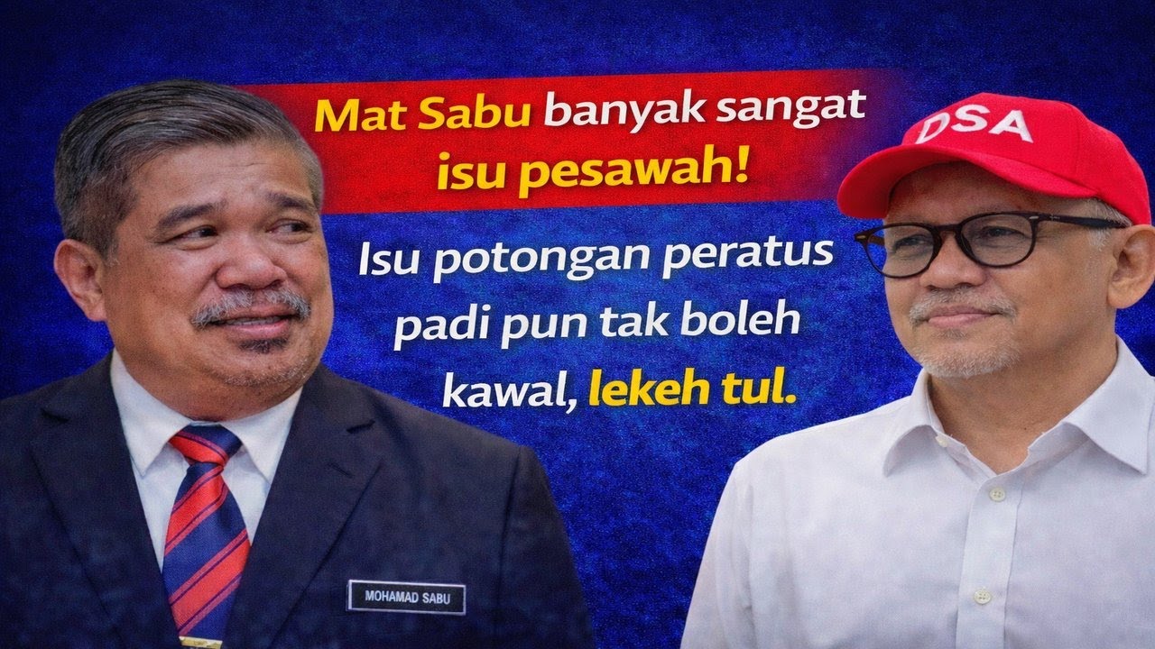 Mat Sabu ni banyak sangat isu pesawah, isu permotongan peratus padi pun tak boleh kawal, lekeh tul