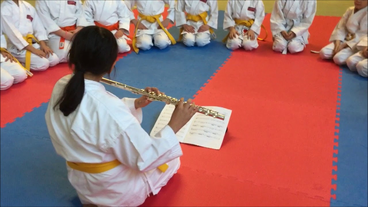Karateka F.G. is playing Just a Minuet ~Leslie Searle~ march 2018  