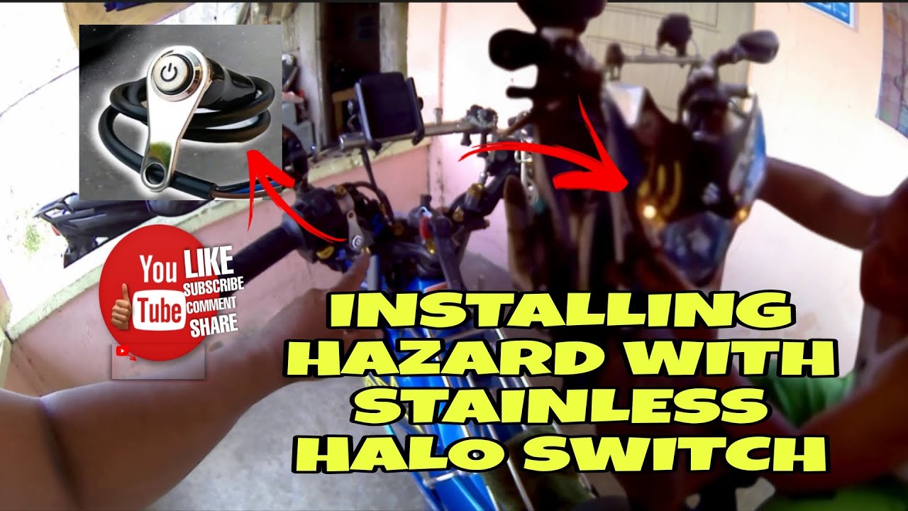 INSTALLING HAZARD WITH STAINLESS HALO SWITCH | RAIDER 150 CARB