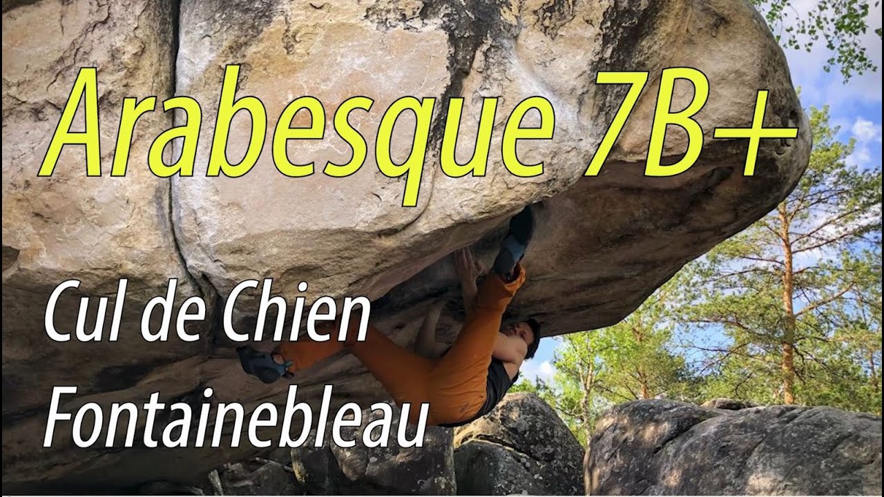 Arabesque (7B+/V8) l Sunny Day in Cul de Chien l Fontainebleau Bouldering Day 6 l Climbingbus